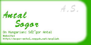 antal sogor business card